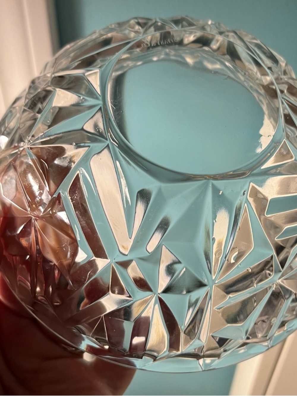 Tiffany & Co. Rock Cut Faceted Crystal  Decorative Bowl 6” Wide x 3” Tall - Picture 4 of 8